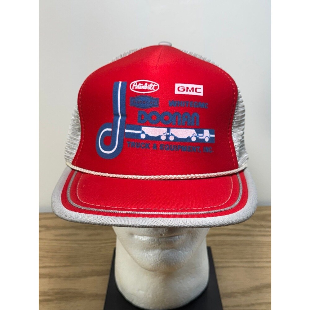Vintage Doonan Truck & Equipment Inc Snapback Trucker Rope Hat Peterbilt GMC